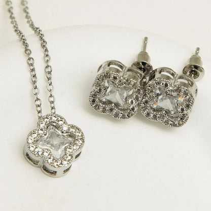 Комплект обеци и колие Alba Silver Mia Collection