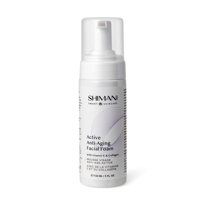 Пяна за лице с Витамин C и колаген Shimani BO:FI Active Anti-Aging Facial Foam