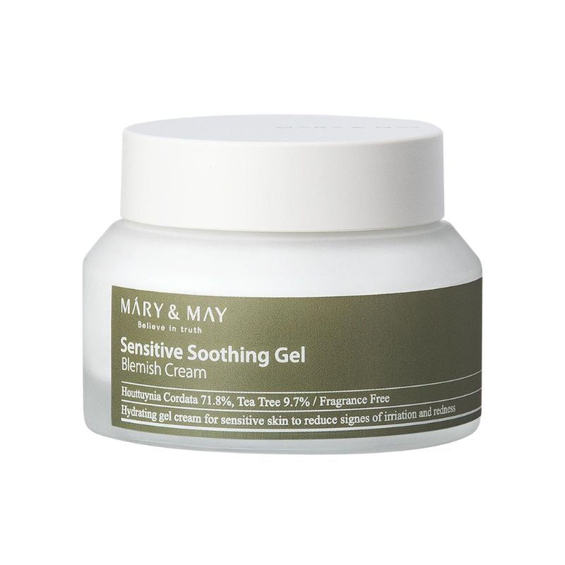 Успокояващ гел-крем за чувствителна кожа MARY&MAY Sensitive Soothing Gel Blemish Cream