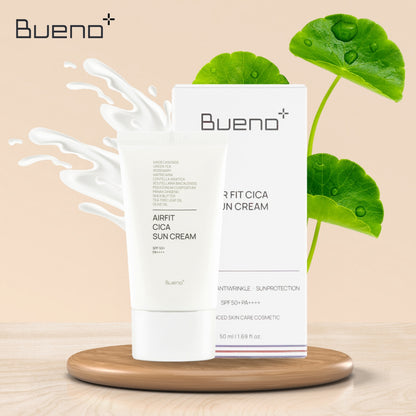 Дълбоко хидратиращ слънцезащитен крем SPF 50+ PA++++ Bueno Perfect Airfit Cica