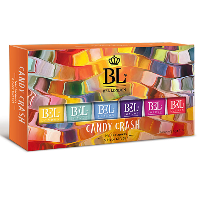 Комплект 6 броя лакове за нокти BEL LONDON Candy Crash