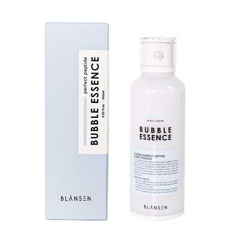 Eсенция за лице с 5 вида пептиди, серамиди и сквалан Chamos Blansen  Perfect Peptide Bubble Essence