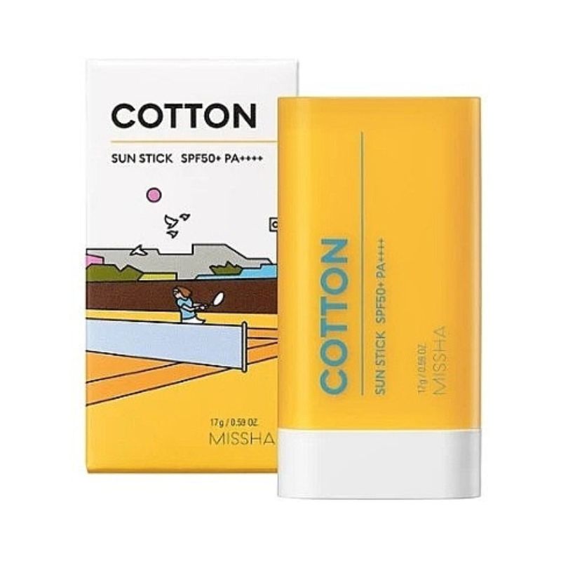 Слънцезащитен стик с SPF50+ Missha Cotton Sun Stick SPF50+