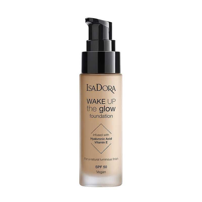 Дълготраен хидратиращ фон дьо тен с SPF 50 Isadora Wake Up the Glow Foundation