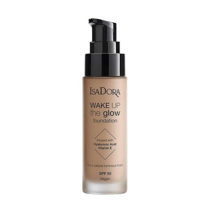 Дълготраен хидратиращ фон дьо тен с SPF 50 Isadora Wake Up the Glow Foundation