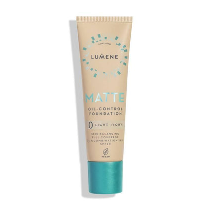 Дълготраен матиращ фон дьо тен  с минерален филтър SPF 20  Lumene Matte Oil Control Foundation