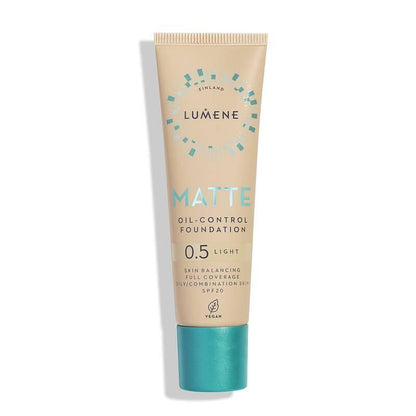 Дълготраен матиращ фон дьо тен  с минерален филтър SPF 20  Lumene Matte Oil Control Foundation