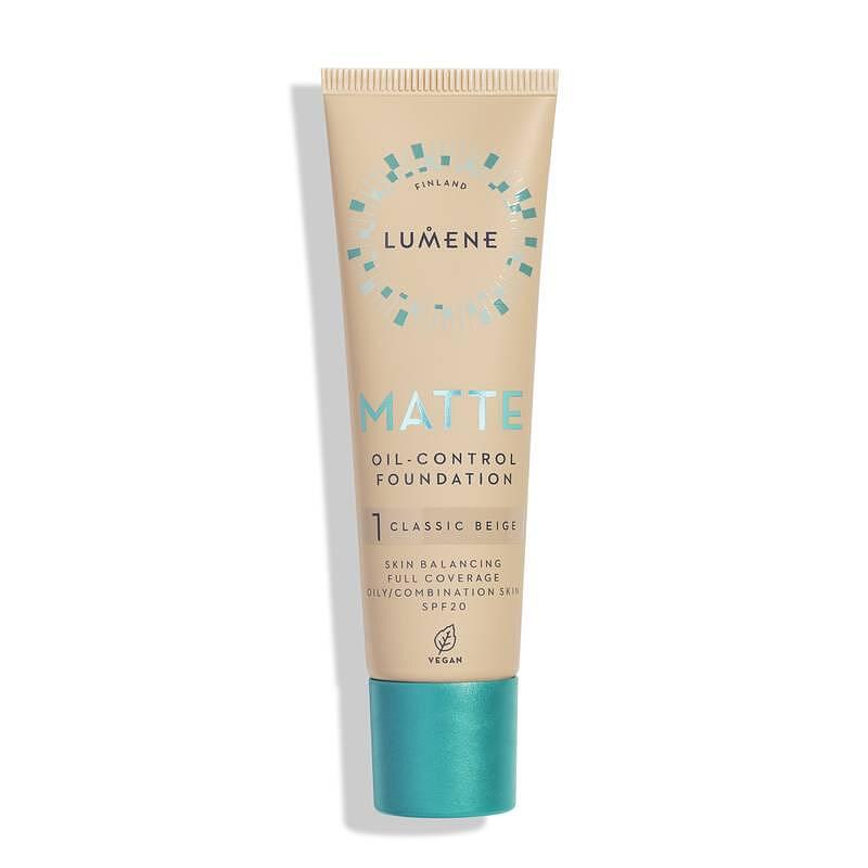 Дълготраен матиращ фон дьо тен  с минерален филтър SPF 20  Lumene Matte Oil Control Foundation