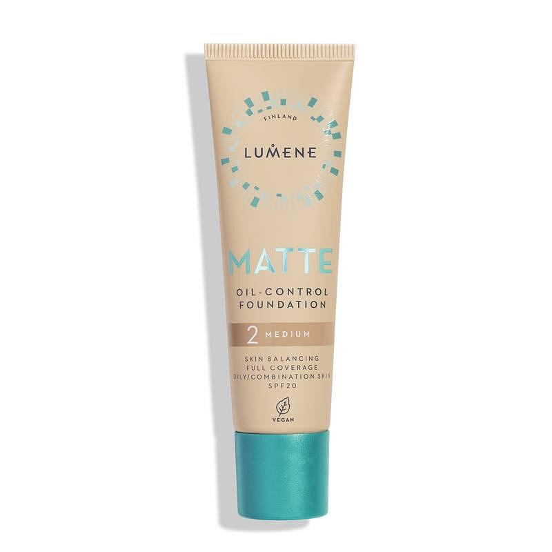 Дълготраен матиращ фон дьо тен  с минерален филтър SPF 20  Lumene Matte Oil Control Foundation