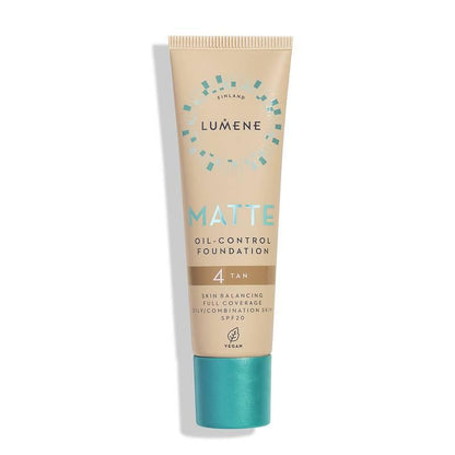 Дълготраен матиращ фон дьо тен  с минерален филтър SPF 20  Lumene Matte Oil Control Foundation