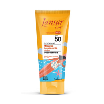 Водоустойчиво слънцезащитно мляко за тяло с висока защита SPF 50 Farmona Jantar SUN