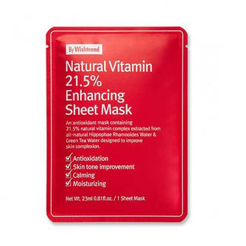 Хидратираща Шийт Маска By Wishtrend Natural Vitamin 21.5 Enhancing Sheet Mask