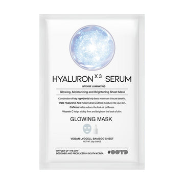 Хидратираща и озаряваща маска за лице с Хиалуронова киселина OOTD Triple Hyaluronic Acid Serum Glowing Mask