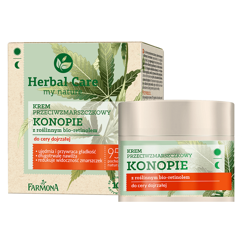 Крем против бръчки с Канабис и Фито ретинол Farmona Herbal Care Hemp anti-wrinkle cream with plant bio-retinol