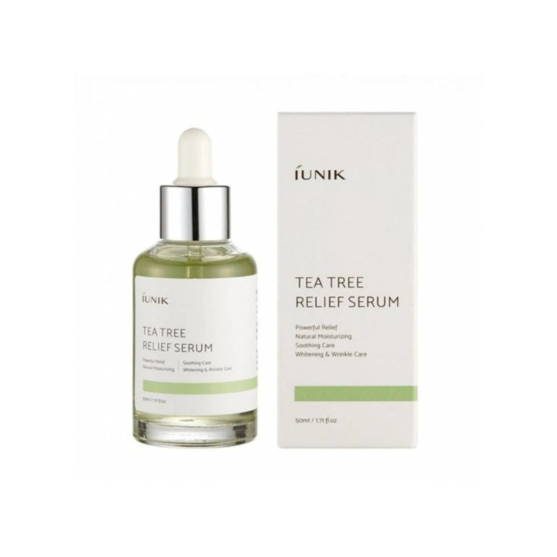 Успокояващ серум за лице с Чаено дърво и Азиатска центела IUNIK Tea Tree Relief Serum