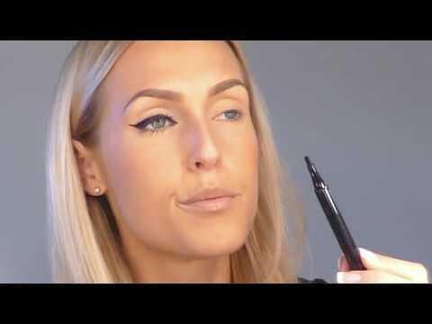 Очна линия с плосък връх IsaDora Twin Tip Eyeliner 52 Carbone Black