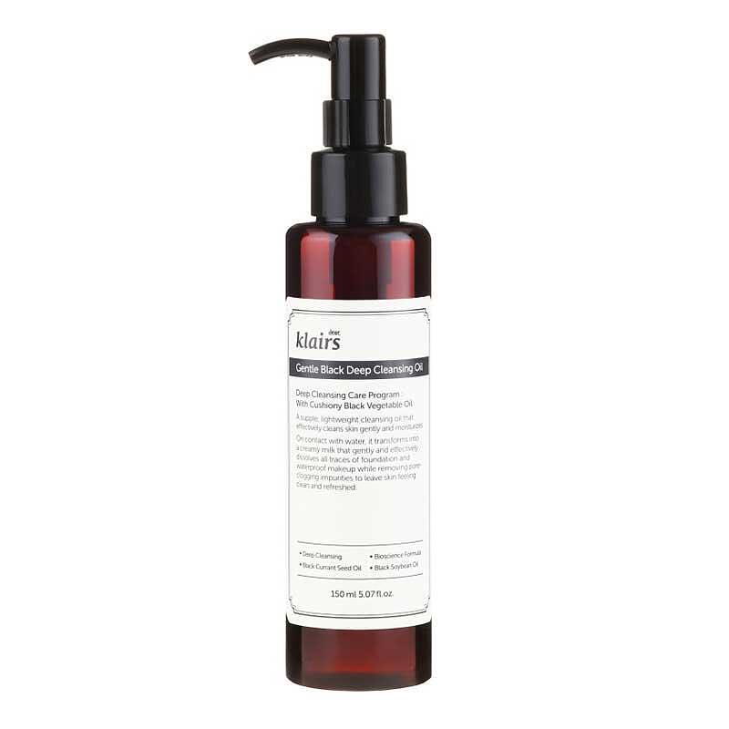 Почистващо Олио за Лице Klairs Gentle Black Deep Cleansing Oil
