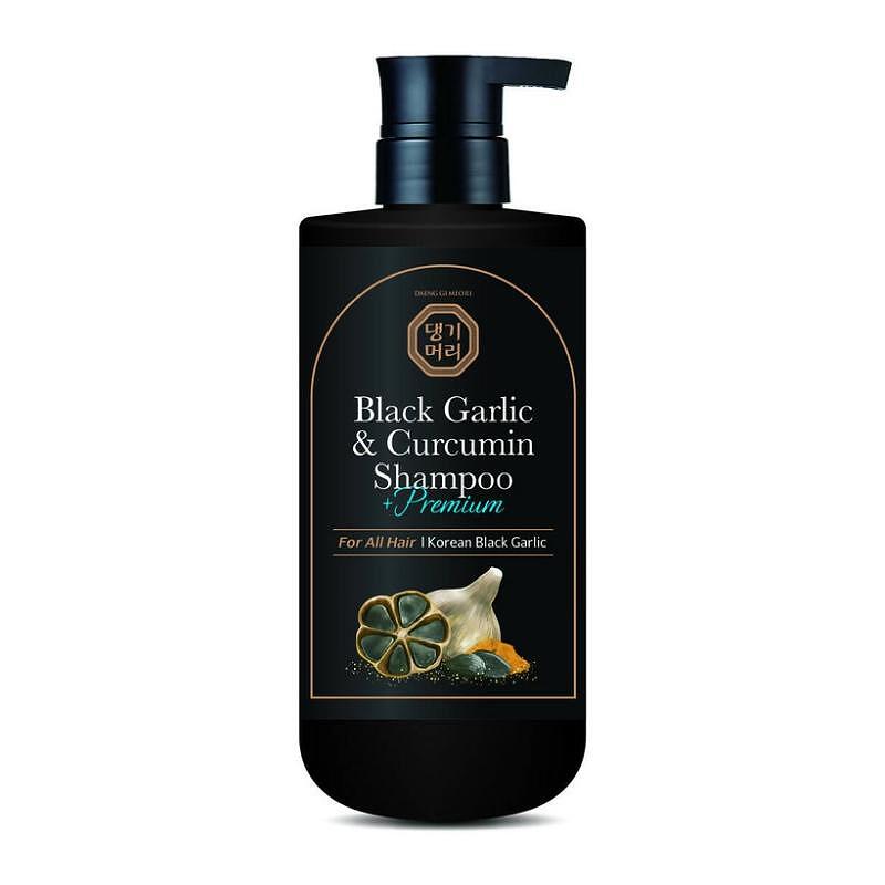 Премиум анти-ейдж шампоан против косопад с Черен чесън и куркумин Doori Black Garlic and Curcumin Shampoo