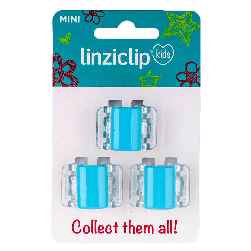 Щипка за коса детска малка тюркоаз Linziclip kids MINI