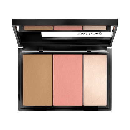 Скулптор палитра Бронзант Хайлайтър и Руж Isadora Face Sculptor 3in1 Palette