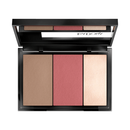 Скулптор палитра Бронзант Хайлайтър и Руж Isadora Face Sculptor 3in1 Palette