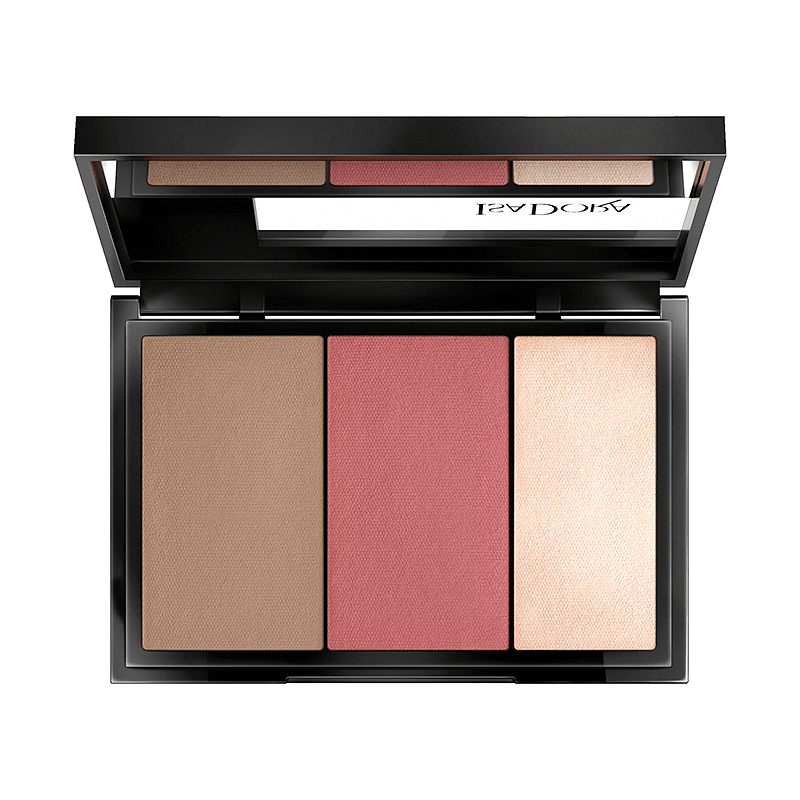 Скулптор палитра Бронзант Хайлайтър и Руж Isadora Face Sculptor 3in1 Palette
