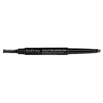 Скулптуриращ водоустойчив молив за вежди с четка IsaDora Sculpting Brown Pen Waterproof