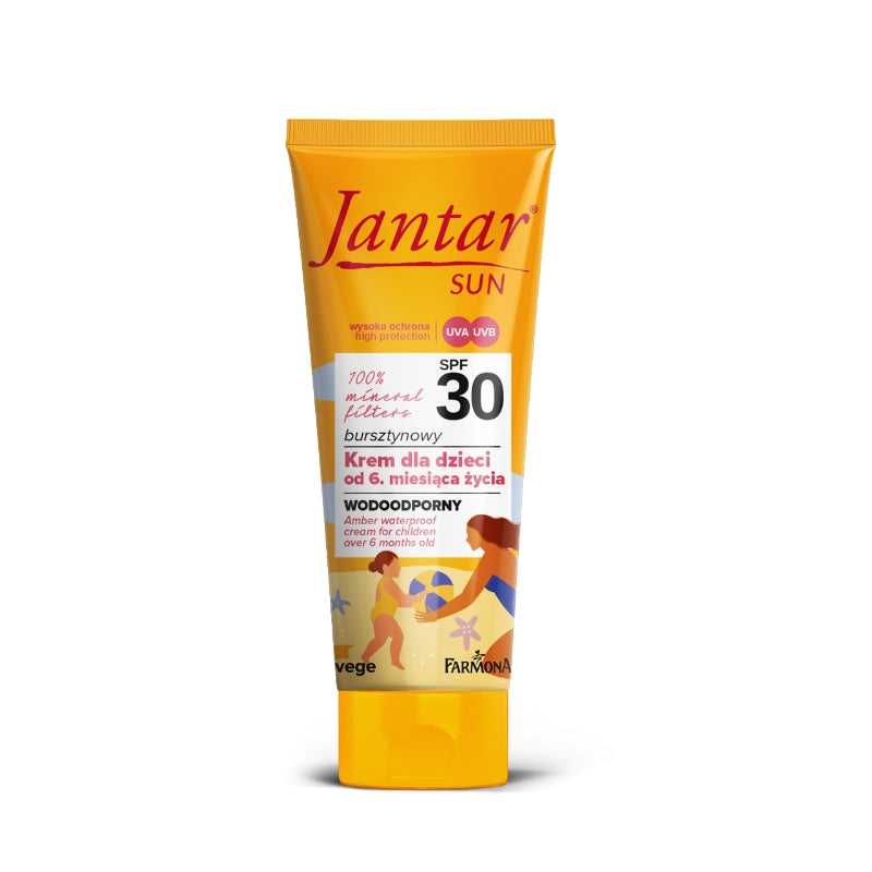 Слънцезащитен крем за деца над 6 месеца с висока защита SPF 30 Farmona Jantar SUN