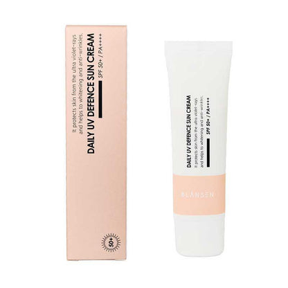 Слънцезащитен крем за коригиране на пигментни петна и бръчки Chamos Blansen  Daily UV SPF50 Defence Sun Cream