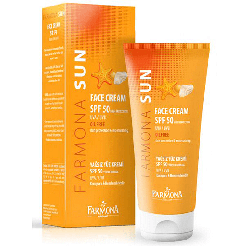 Слънцезащитен Крем за Лице с висока защита SPF 50 UVA/UVB Farmona Sun Oil Free
