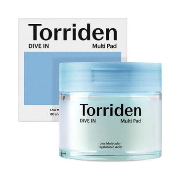 Ексфолиращи тонер падове с хиалуронова киселина Torriden DIVE-IN Low Molecular Hyaluronic Acid Multi Pad