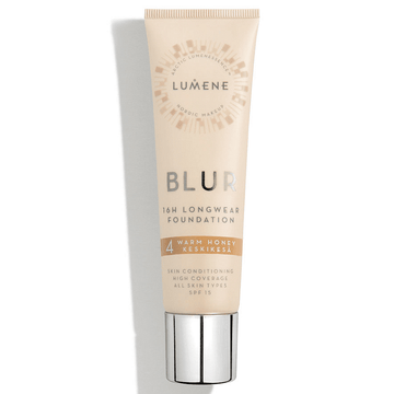 ВЕГАН Дълготраен фон дьо тен SPF 15 Lumene Vegan Blur Warm Honey