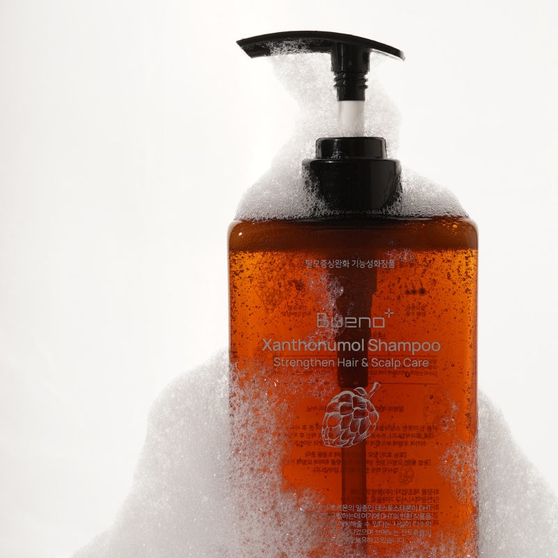 Подсилващ киселинен шампоан против косопад с Ксантохумол и Ниацинамид Bueno Xanthohumol Shampoo