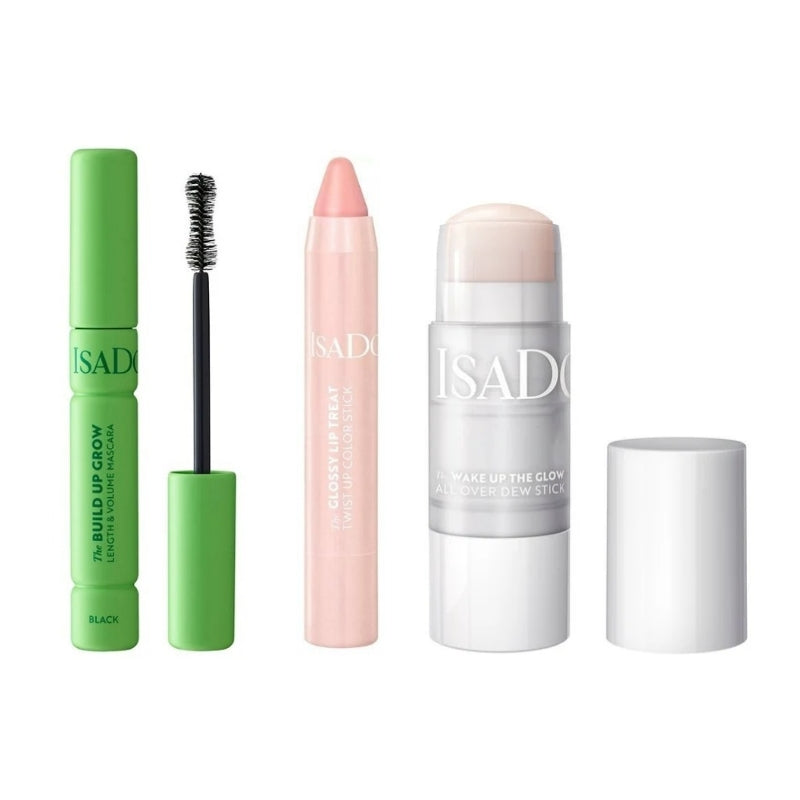 Сет Изящен грим Isadora Black The Build Up Grow § The Wake Up The Glow All Over Dew Stick § Twist Up Color Stick
