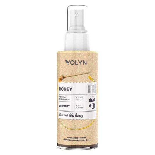 Мист парфюм мед с блестящи частици Yolyn Honey Body Mist