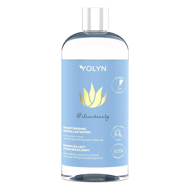 Хидратираща мицеларна вода за водоустойчив грим Алое YOLYN Moisturising Micellar Water