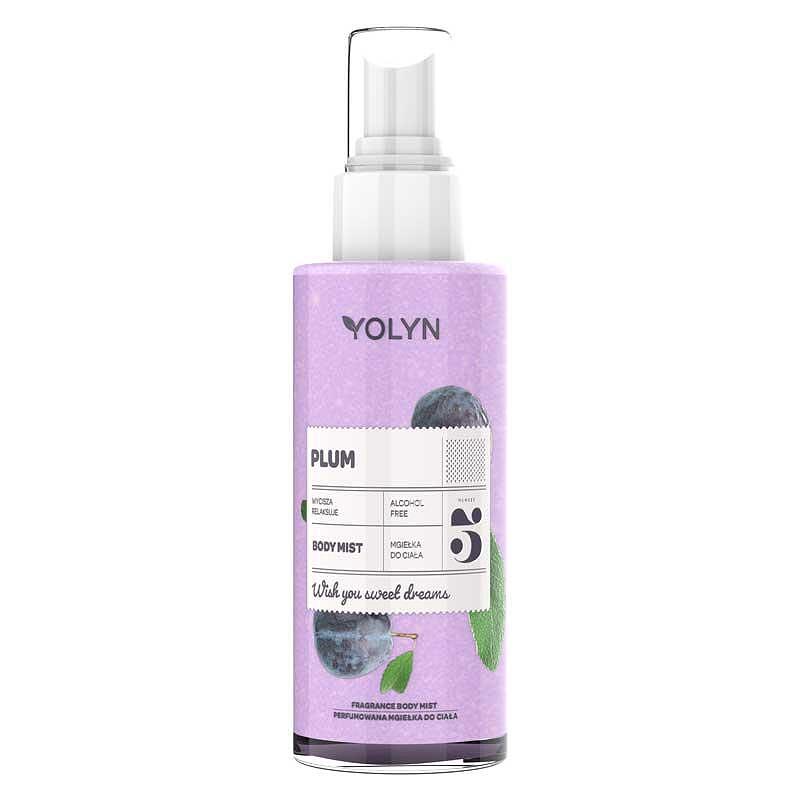 Мист парфюм с блясък Слива YOLYN Plum Body Mist