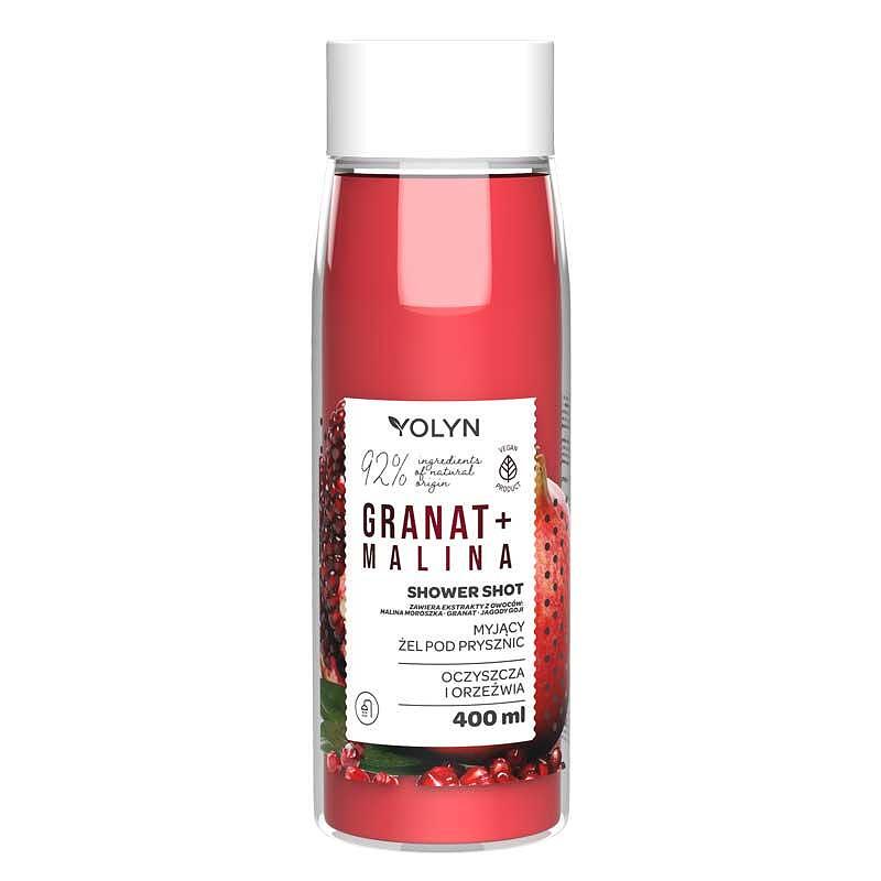 Душ гел Нар и Малина YOLYN Pomegranate and Raspberry Shower Shot
